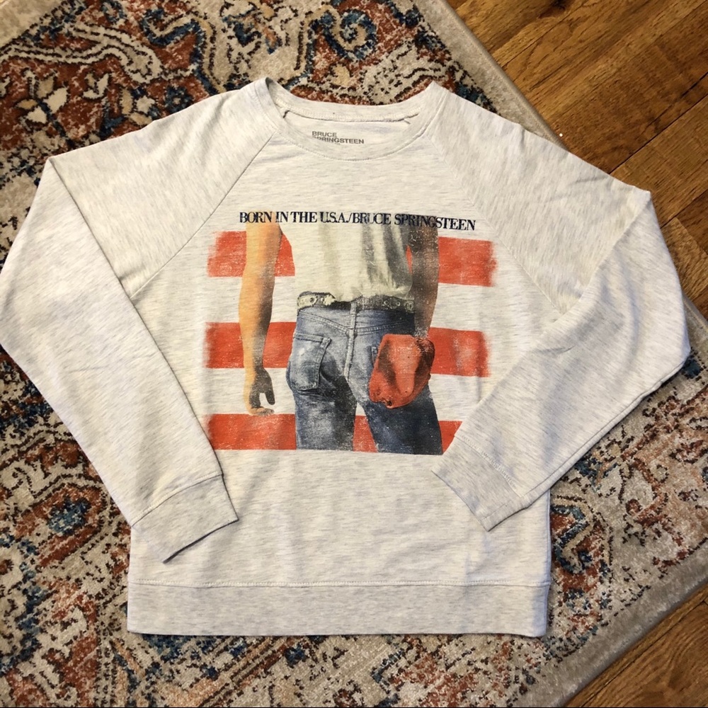 Vintage inspired Bruce Springsteen sweatshirt.